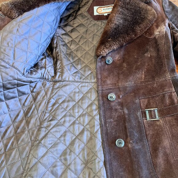 Alfred Suede and Shearling Collared Jacket - Picture 15 of 16